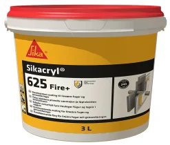 Akrylmaling sikacryl 625 fire+ 3 liter
