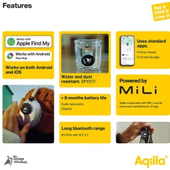 Aqiila tagbird sporingsbrikke 4-Pack