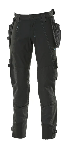 Arbeidsbukse med avtagbare hengelommer 76 cm C46 svart