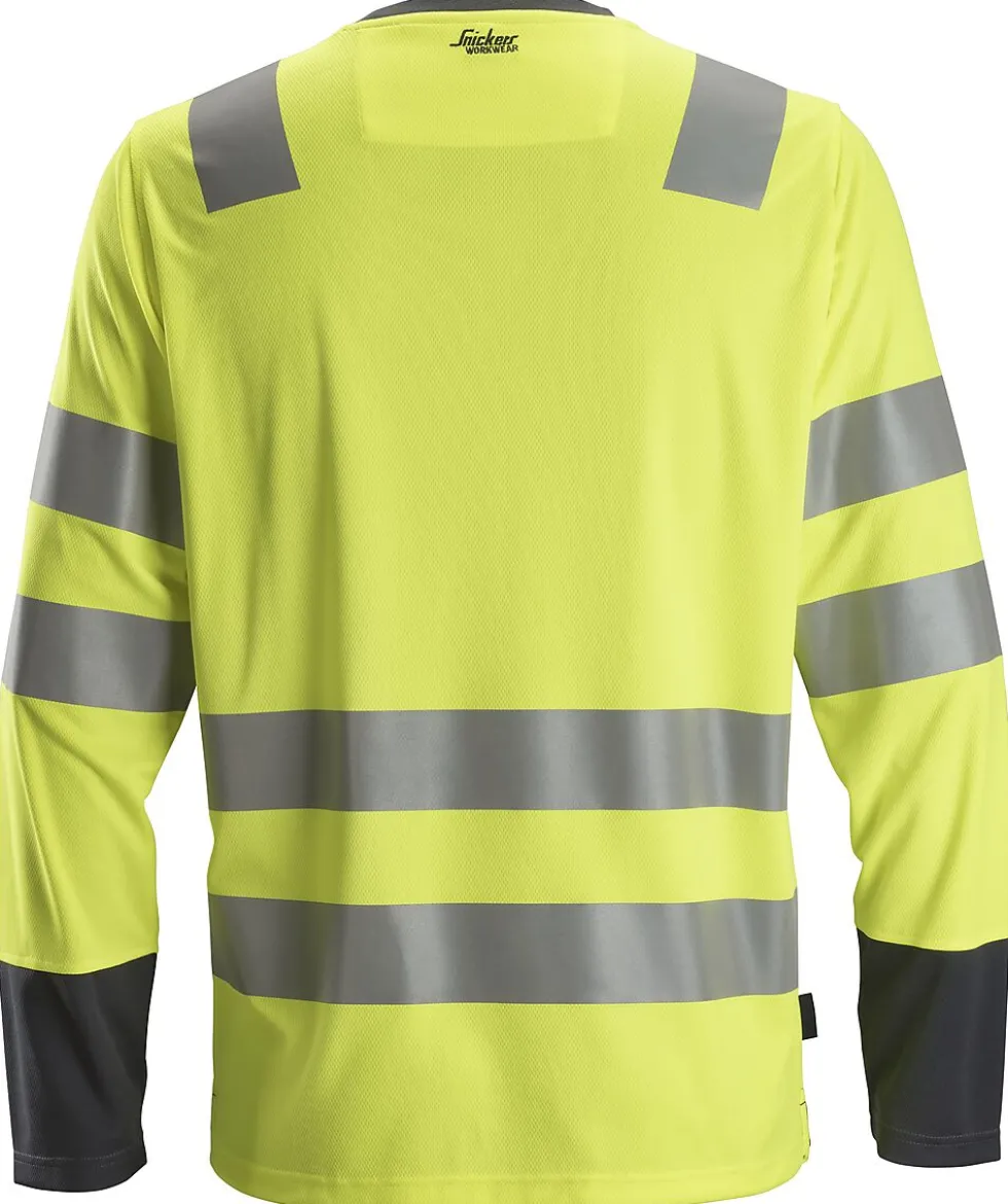Arbeidstrøye high-vis gul/mørk grå str XS