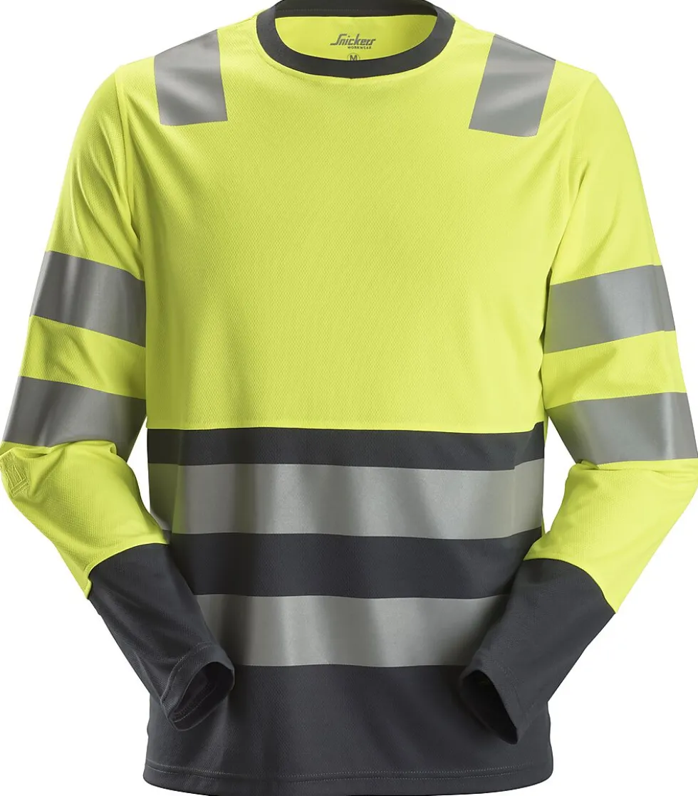 Arbeidstrøye high-vis gul/mørk grå str XS