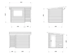 Badstue Sanna 4,1 m2