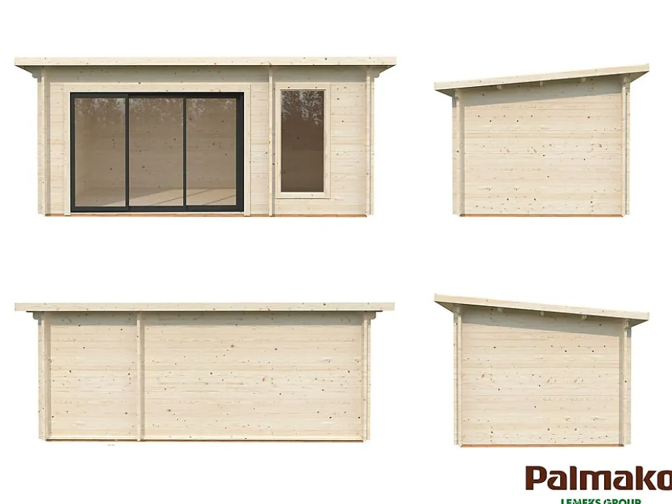 Badstue Sanna 12,8 m2 Slide+