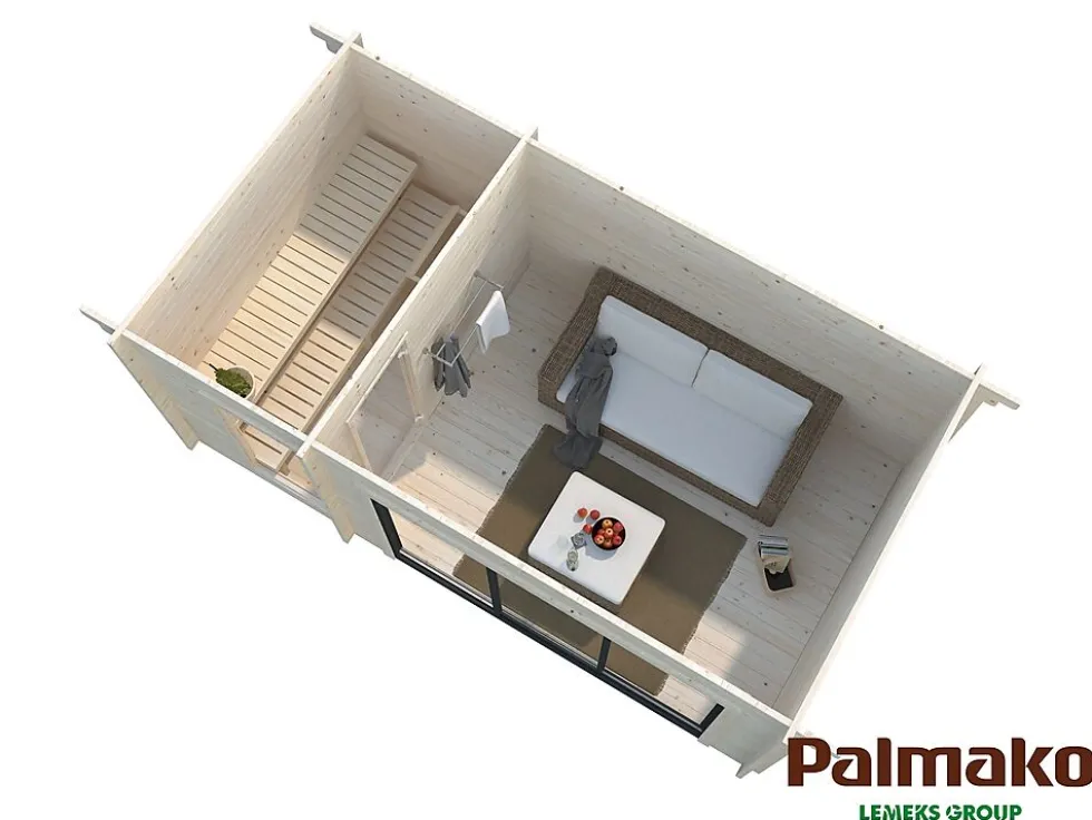 Badstue Sanna 12,8 m2 Slide+