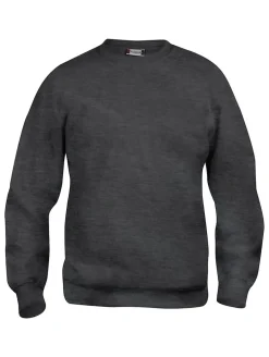 Basic genser rund hals 021030 Antrasitt 3XL