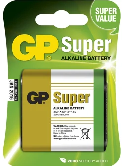 Batteri alkalisk 4,5v/3lr12 gp gp312a u1 pk blister