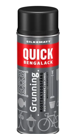 Bengalack grunning spray sort silkematt 0,4 liter