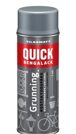 Bengalack grunning spray sort silkematt 0,4 liter