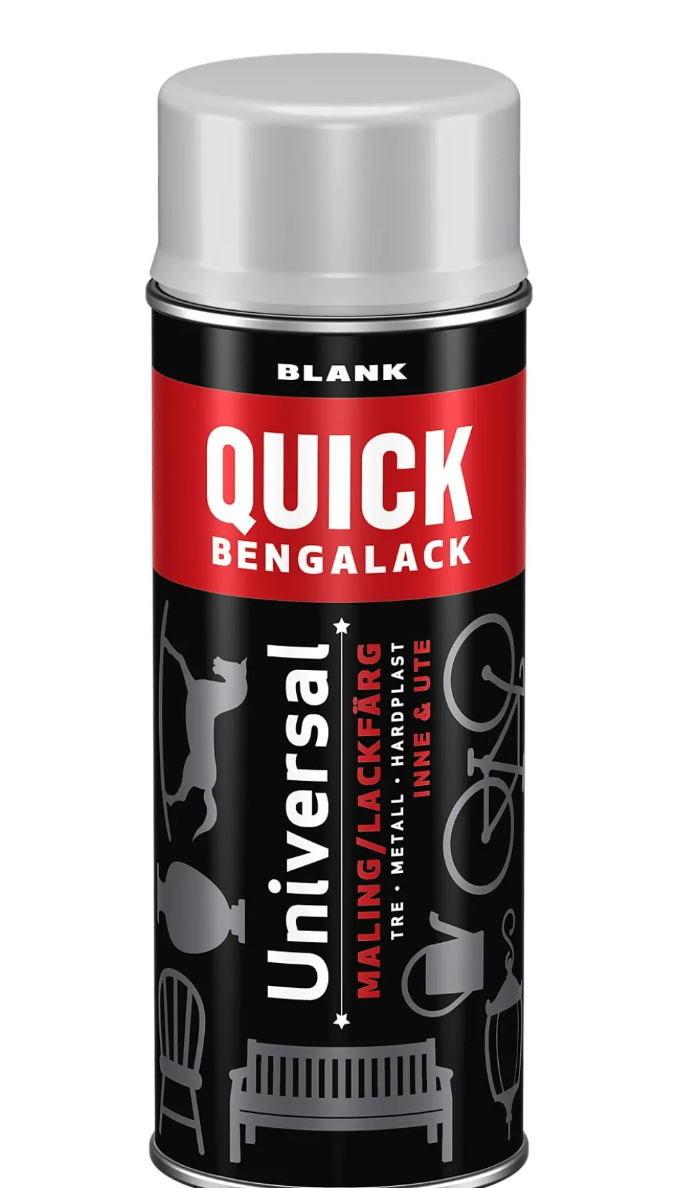 Bengalack spray 400ml pastellgrå blank