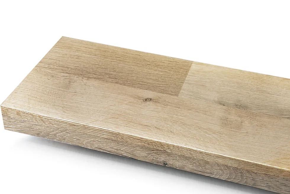 Benkeplate eik natural rettkant 26x610x3020 mm