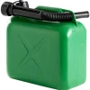 Bensinkanne 5 liter grønn plast