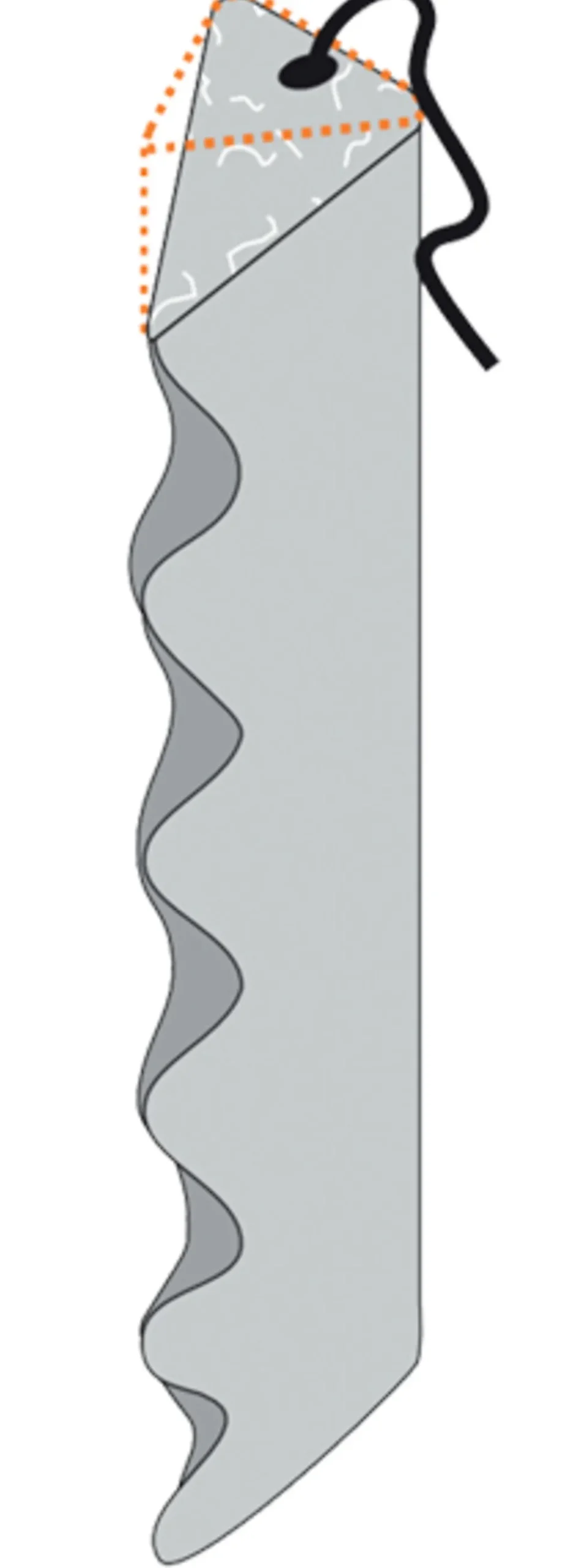 Betong trekantstang m/ krok 40x333 mm