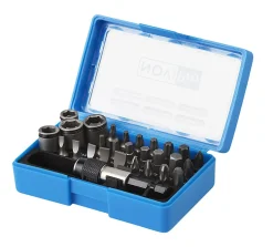 Bitssett vvs 29 dele 3 3/8" topp, 25 bit, quicklock