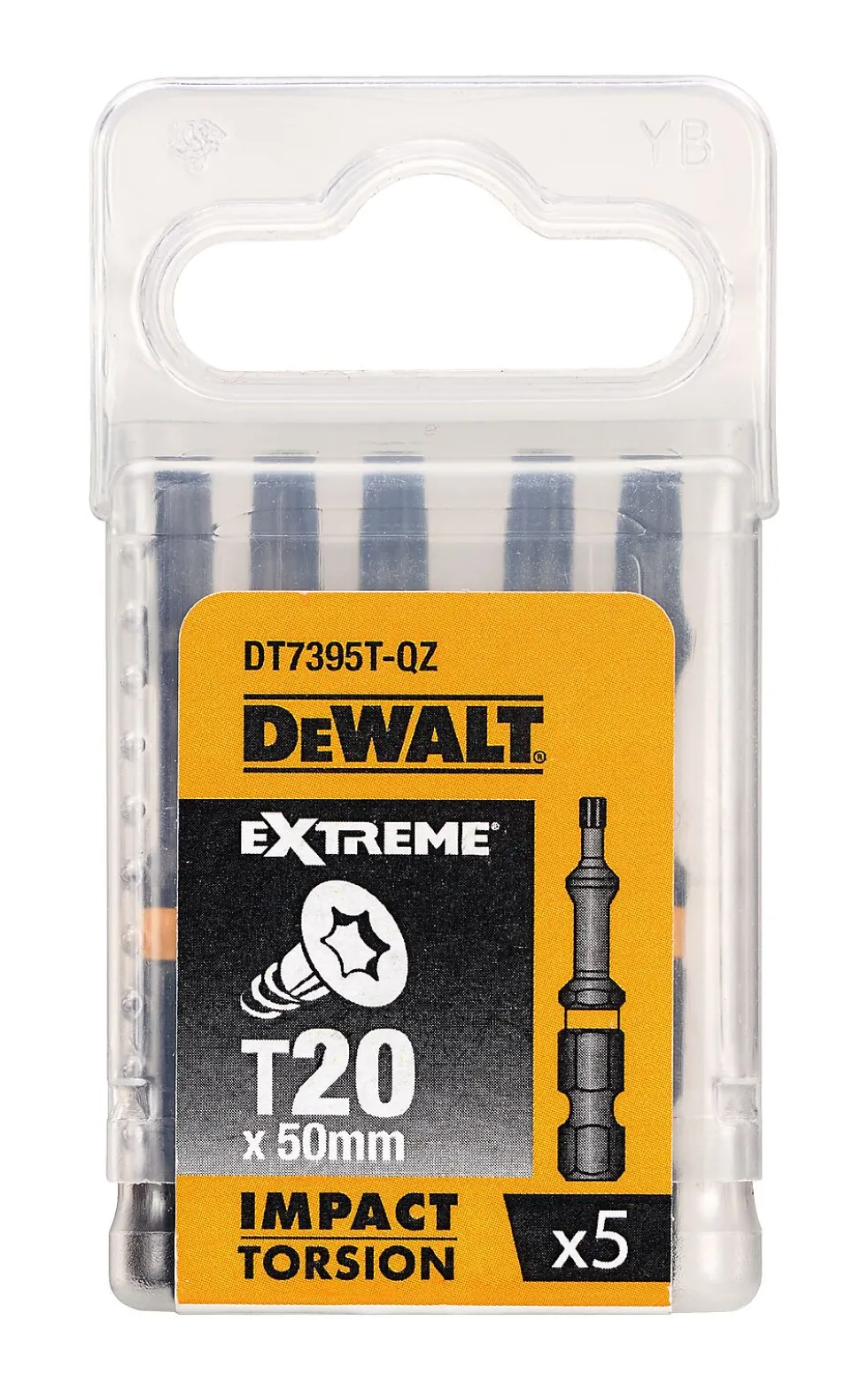Bits torx T20 50mm torsion 5 stk