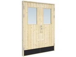 Boddør dobbel med vindu Palmako 150x200 cm