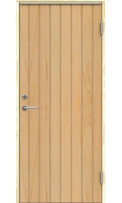 Boddør 458 80x200 cm høyrehengslet ubehandlet