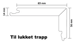 Boen Trappenese Eik Warm Cotton Profil A 14x83x56x2200mm