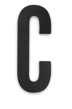Bokstav Work svart C