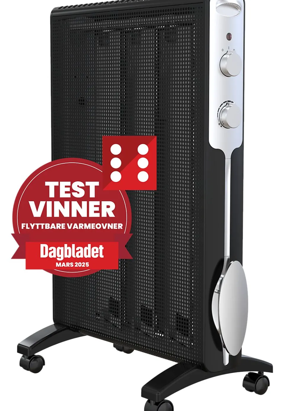 BOOSTER IIH 2000W sort frittstående varmeovn