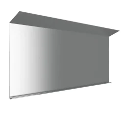 Bordtakbeslag til takrenne 0,6 mm 160 x 2500 mm 22° ubehandlet