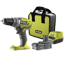 Bor-/skrutrekker R18DD3-120S One+ 18V m/batteri og lader