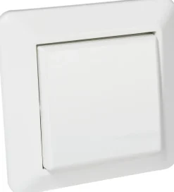 Bryter 1-pol/ trapp innfelt RS16 hvit
