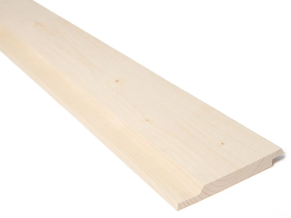 Buerkledning utvendig ubehandlet gran 19x148 mm
