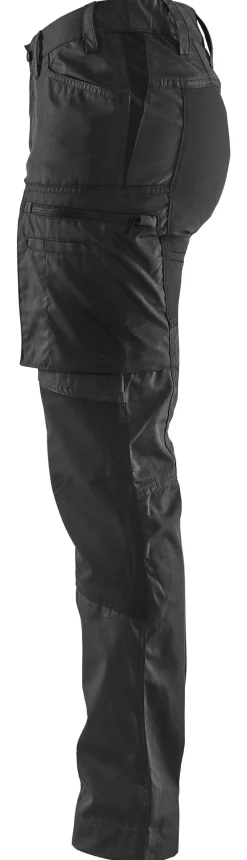 Bukse dame stretch 715918459900c48 svart med stretchpaneler