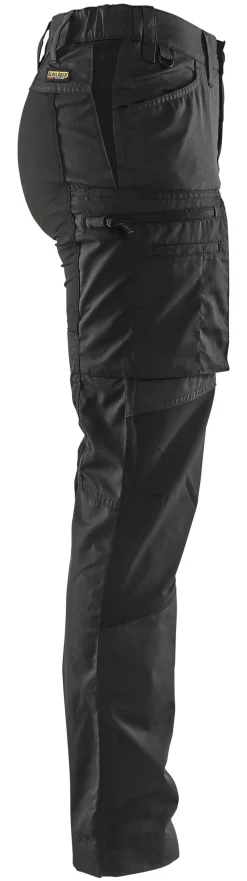 Bukse dame stretch 715918459900c48 svart med stretchpaneler