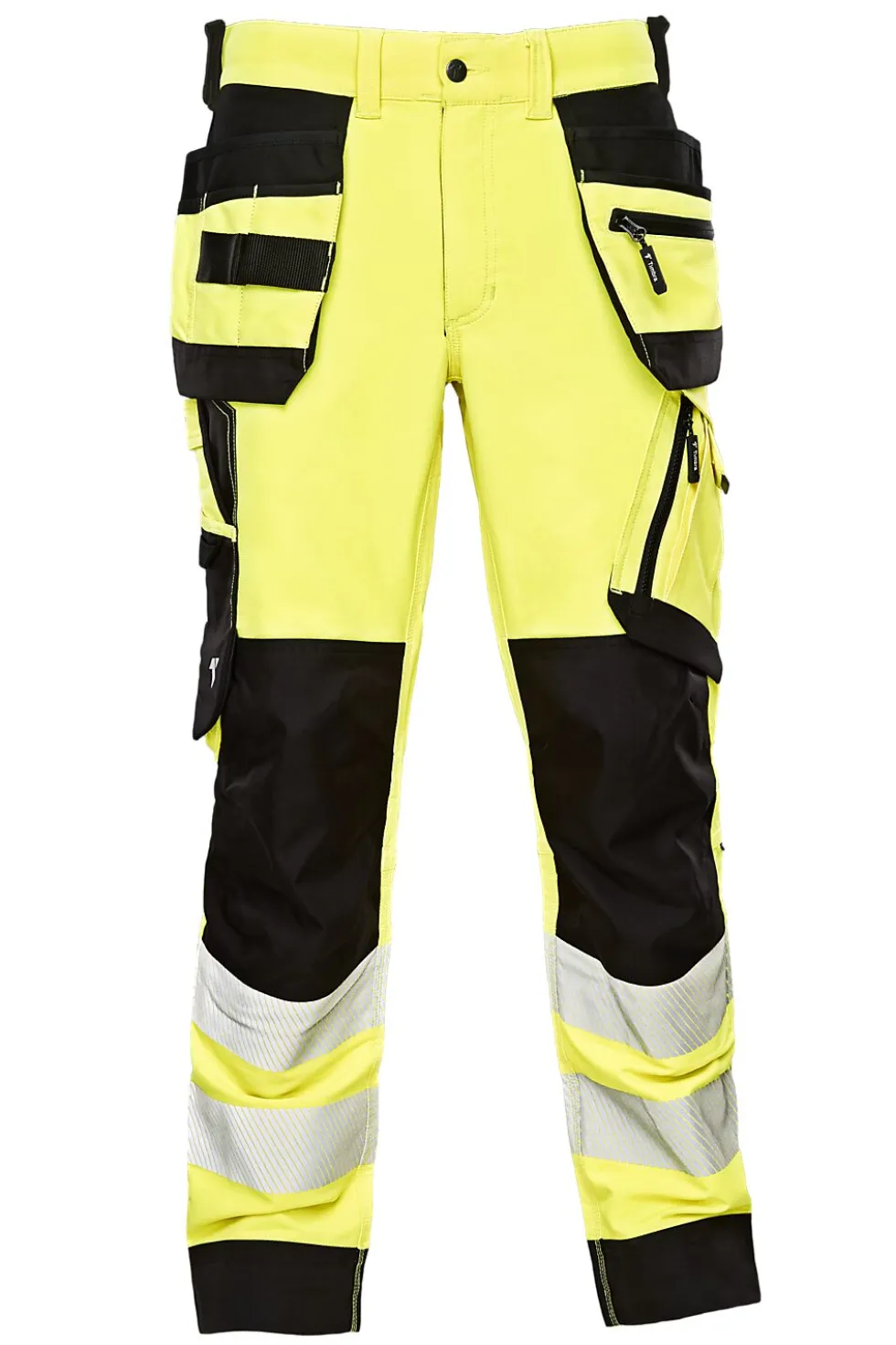 Bukse Hi-Viz kl. 2 gul/sort str 46