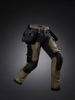 Bukse softshell grønn str 124