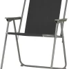 Campingstol 57x47x84 cm sort/grå