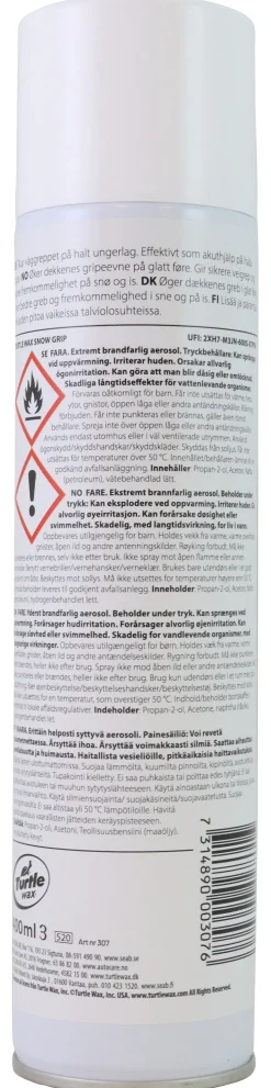 Dekk klister 400 ml turtle wax snow grip