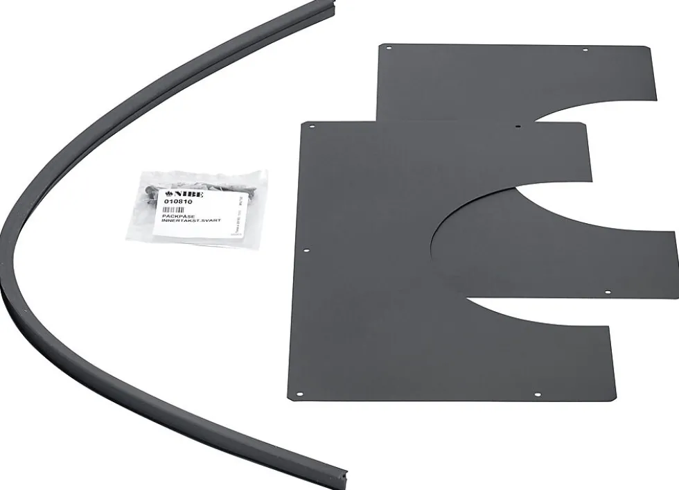 Dekkplate helisolert 16-25gr svart