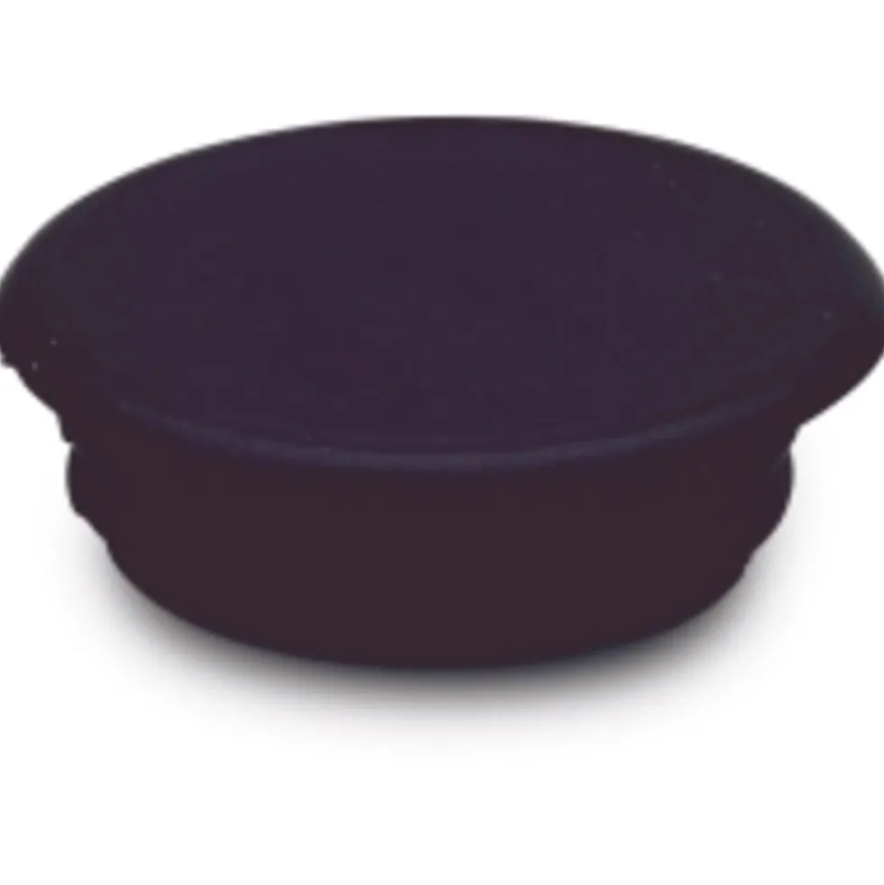 Dekkpropp hardplast Ø14/19 mm sort 200 stk