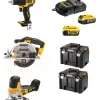 Dewalt verktøysett drill, stikksag og sirkelsag DCK390P2T