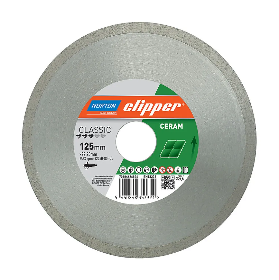 Diamantblad flis 125x22,2 cc