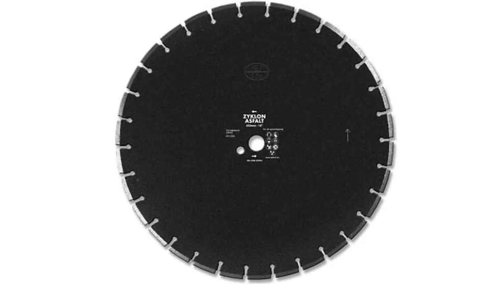 Diamantbl 450x3.6x7x25 asfalt 3.6mm tykk 25.4 mm diam. Spindel