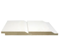 Dobbelfals gran grunnet 19 x 173 mm 28° hvit