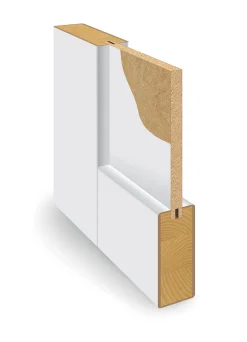 Dobbel innerdør Base 1 klassisk hvit 153x210 cm