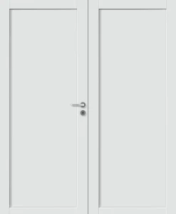 Dobbel innerdør spesial Base 1 hvit 153x210 cm