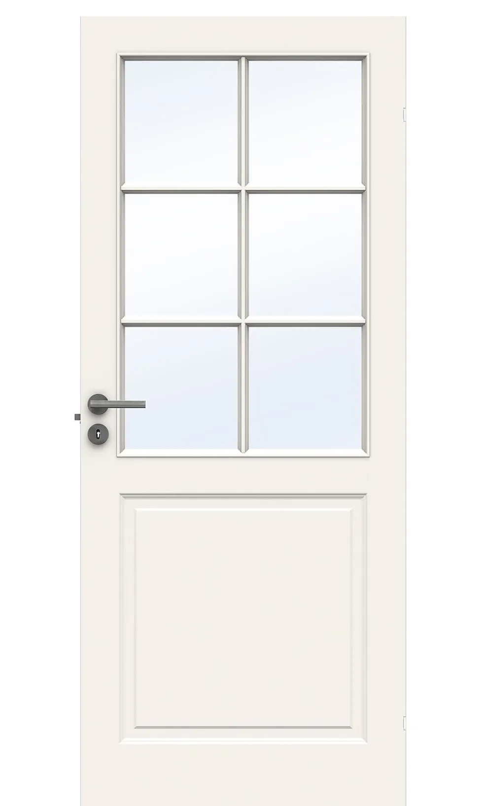 Dørbl sk compact sp3 4x21 hvit skåtedørblad 4mm herdet glass