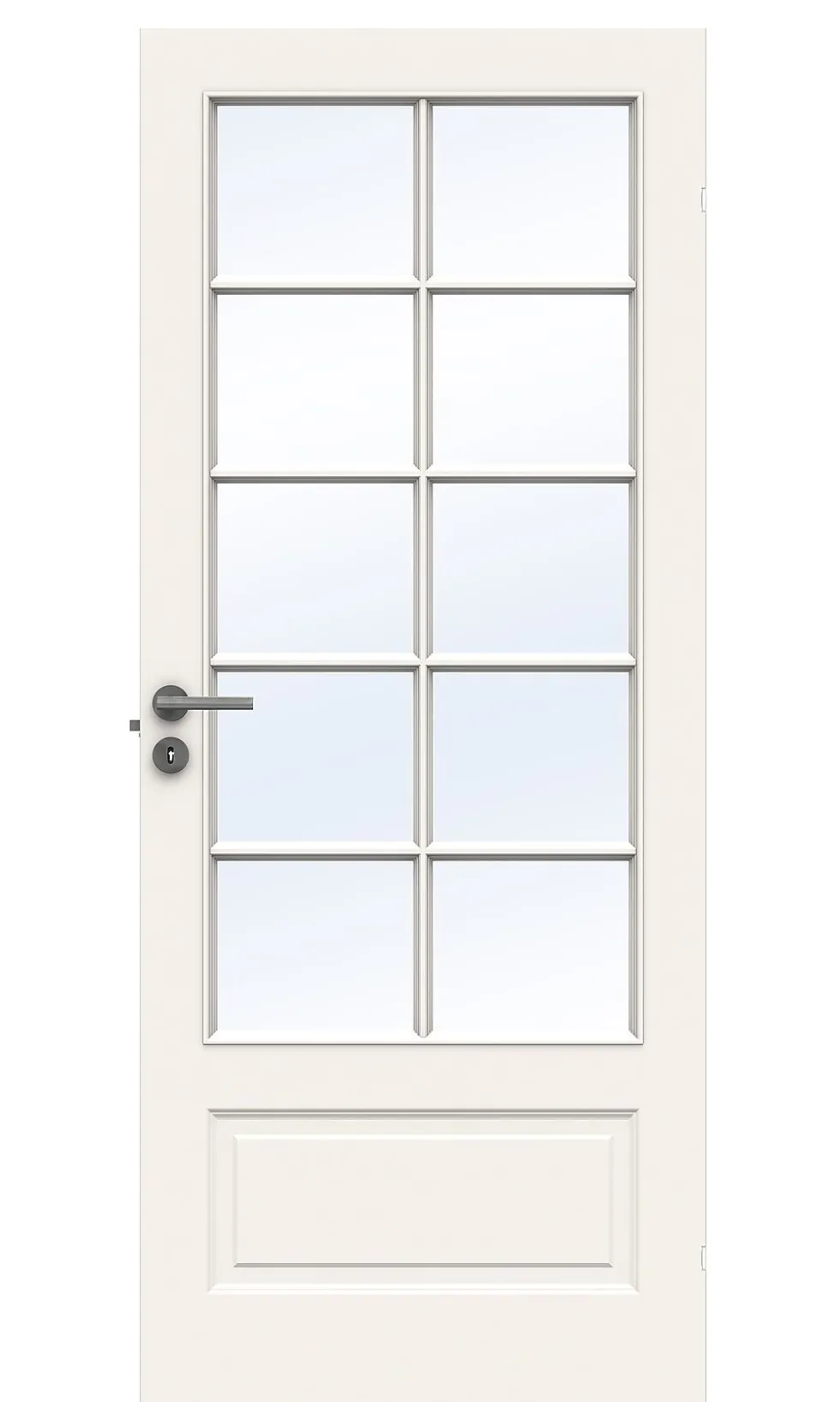 Dørbl sk compact sp10 8x21 hvit skåtedørblad 4mm herdet glass
