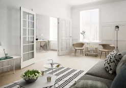 Dørbl sk compact sp10 8x21 hvit skåtedørblad 4mm herdet glass