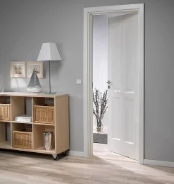 Dørbl style 04 9x21 hvit formpresset dør 4 speil