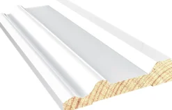 Dørsett Klassisk hvit bomull S0502-Y 15x70 mm