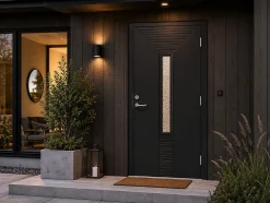Dør yd eugenia gl 10x21h ncs m malt karm gl=glass gilje