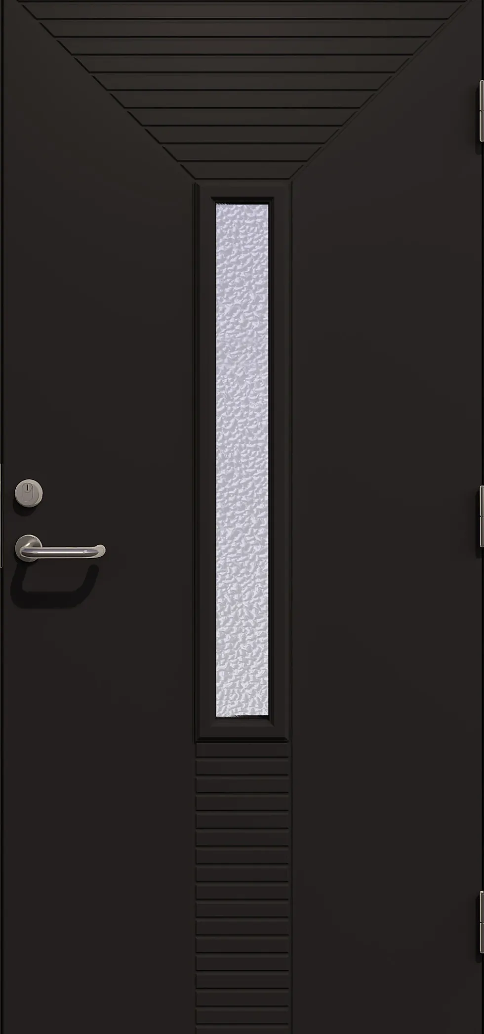 Dør yd eugenia gl 10x21h ncs m malt karm gl=glass gilje