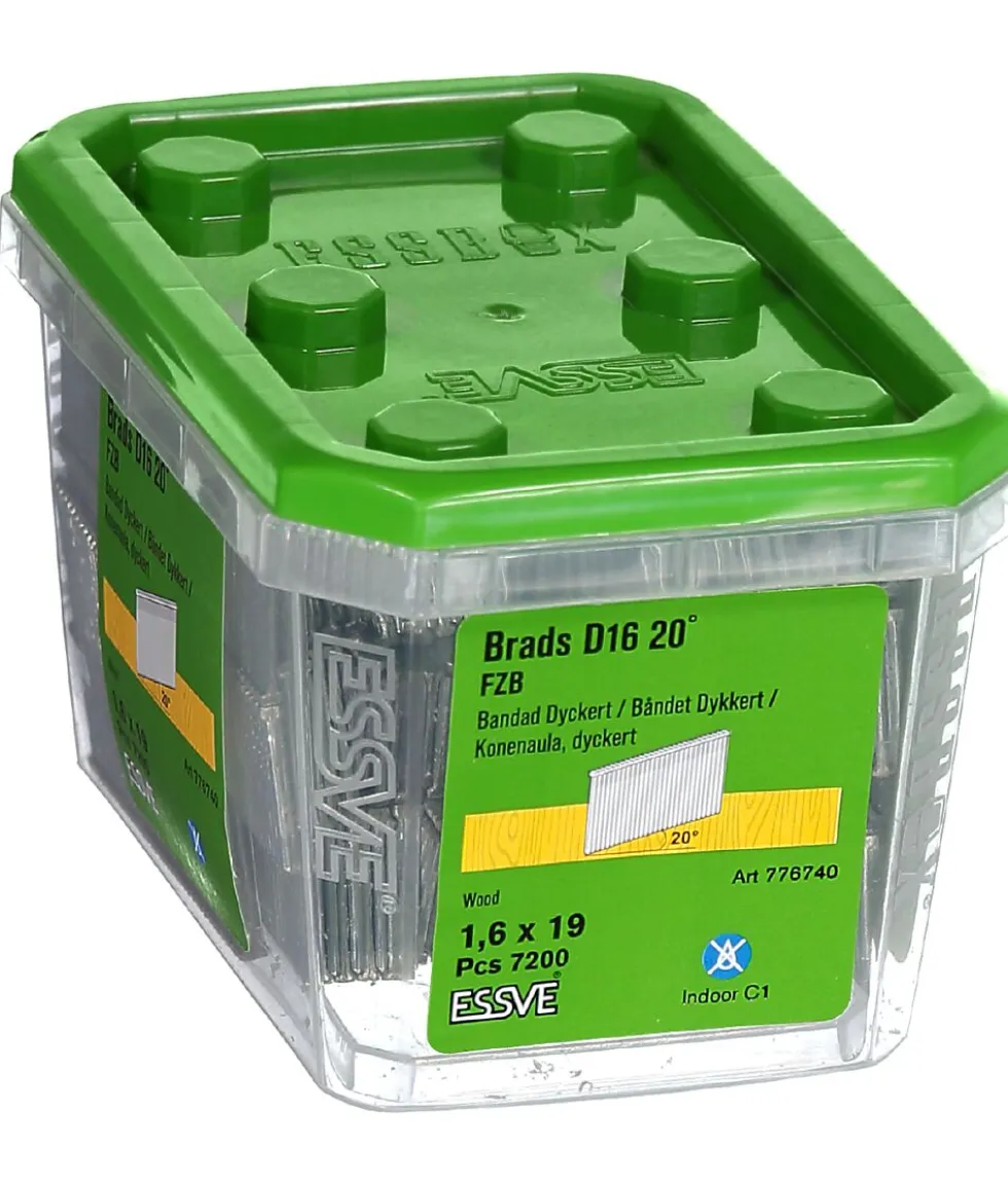 Dykkert 20 grader 1,6x19 fzb-7200 type d16 skråstilt blankforsinket