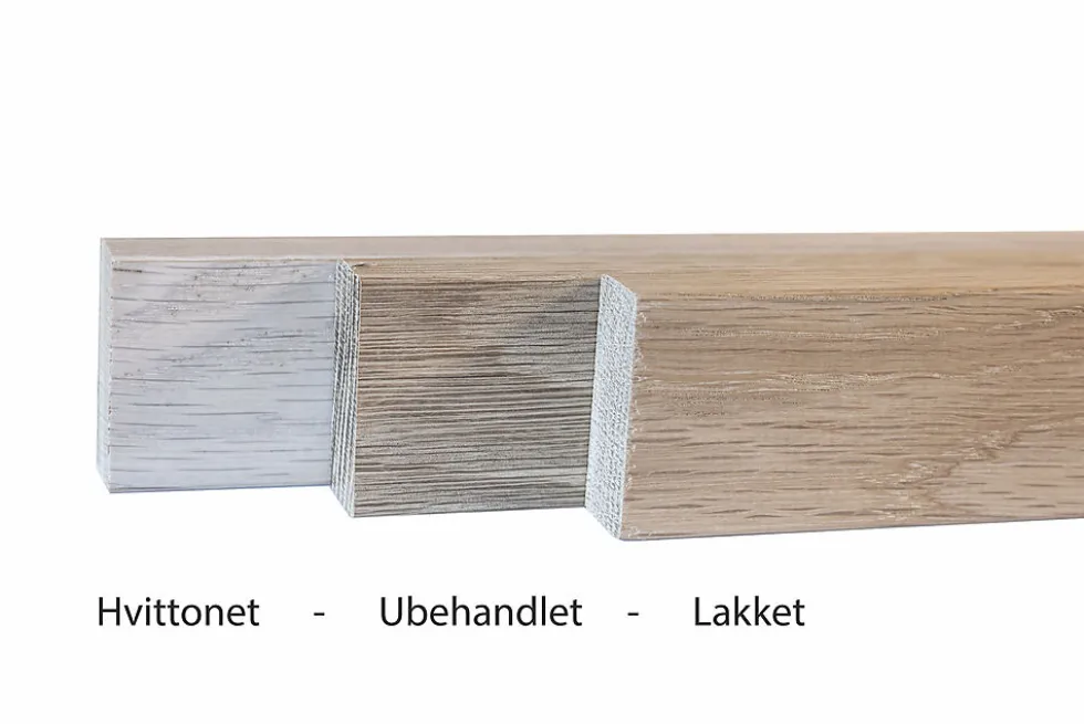 Eik 21x045 spile lakkert glattkant i eik
